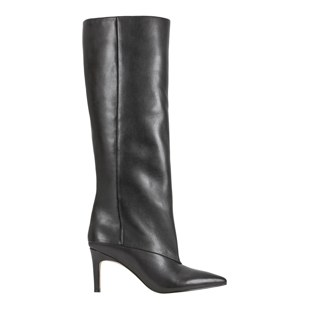Gentle Dress Leather Boot - Black Leather / Marc Fisher On Sale