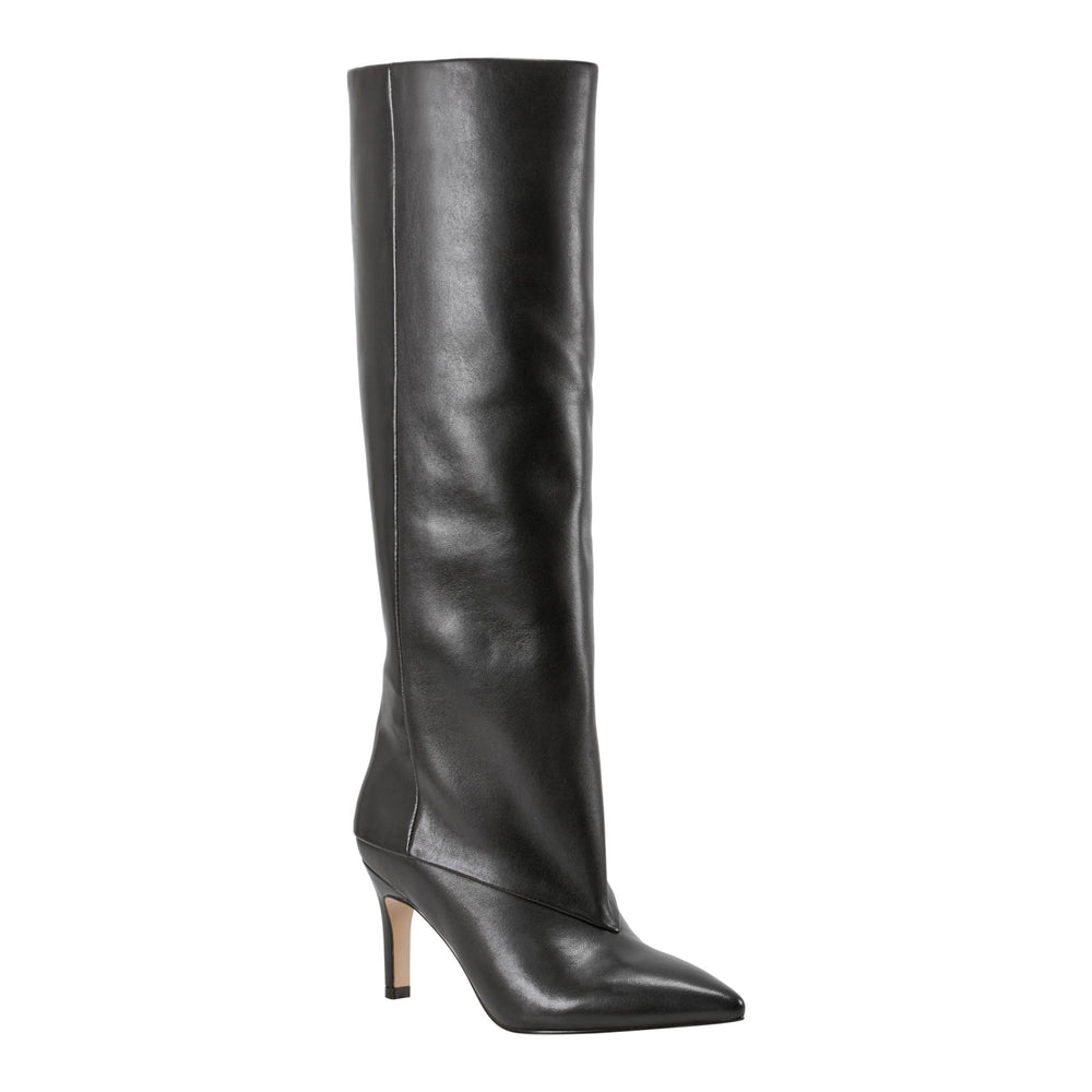 Gentle Dress Leather Boot - Black Leather / Marc Fisher On Sale