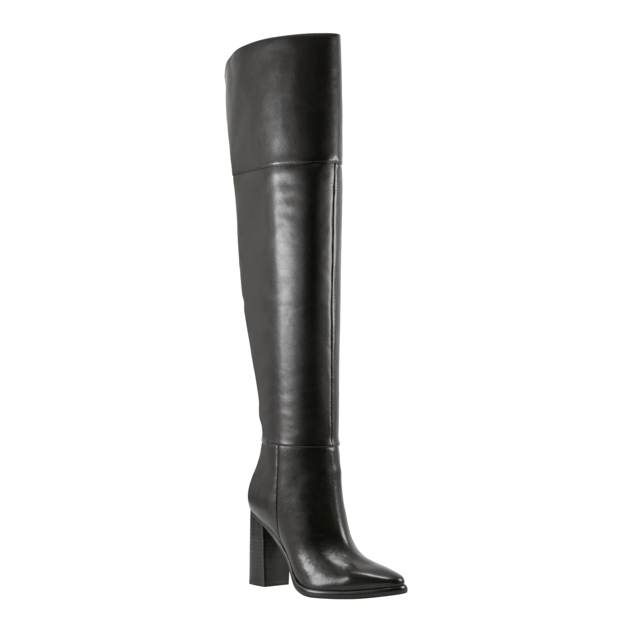 Lasli Over the Knee Leather Boot - Black Leather / Marc Fisher Discount