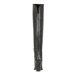 Lasli Over the Knee Leather Boot - Black Leather / Marc Fisher Discount