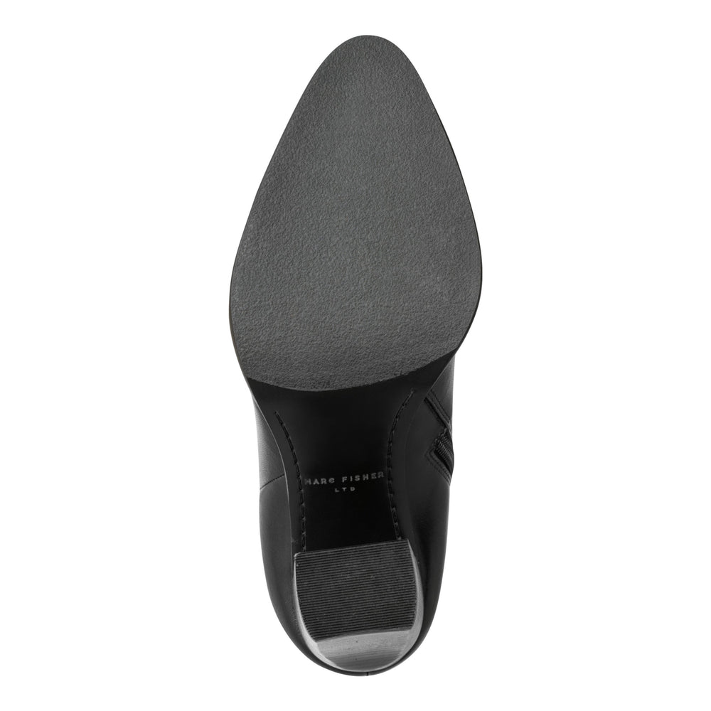 Lasli Over the Knee Leather Boot - Black Leather / Marc Fisher Discount