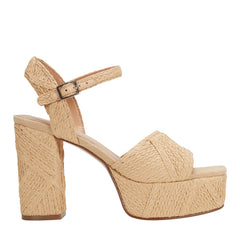 Calyn Platform Sandal - Natural Raffia / Marc Fisher Sale