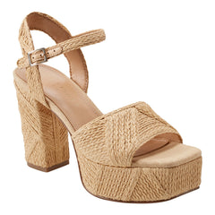 Calyn Platform Sandal - Natural Raffia / Marc Fisher Sale