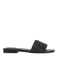 Murphy Flat Sandal - Black Raffia / Marc Fisher Outlet