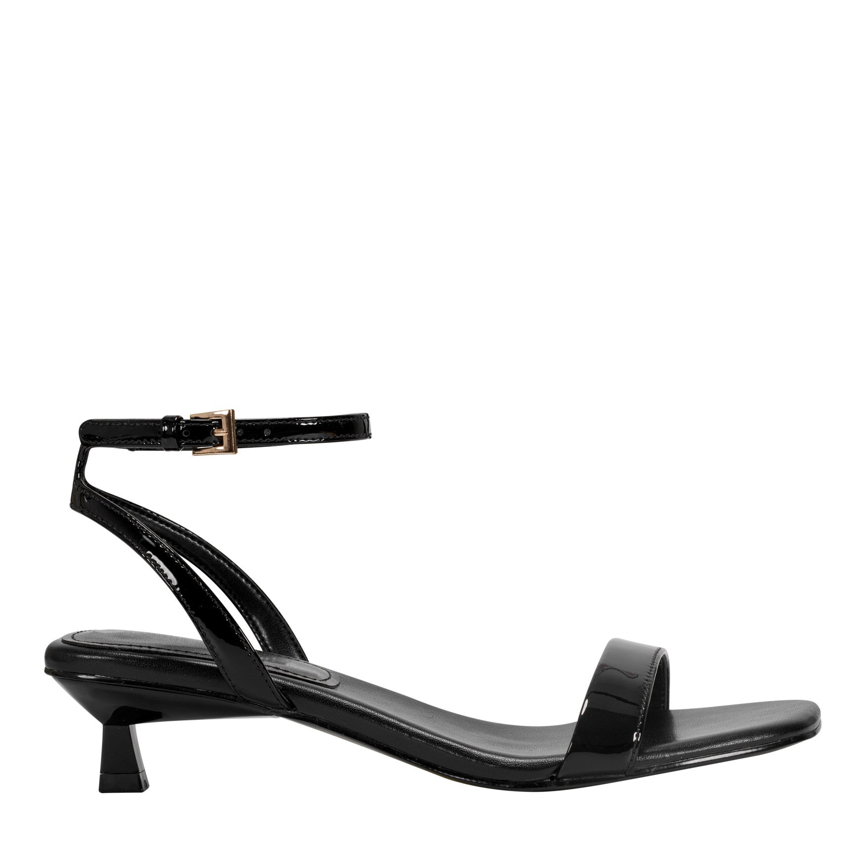Alona Ankle Strap Sandal - Black Patent Leather / Marc Fisher Online