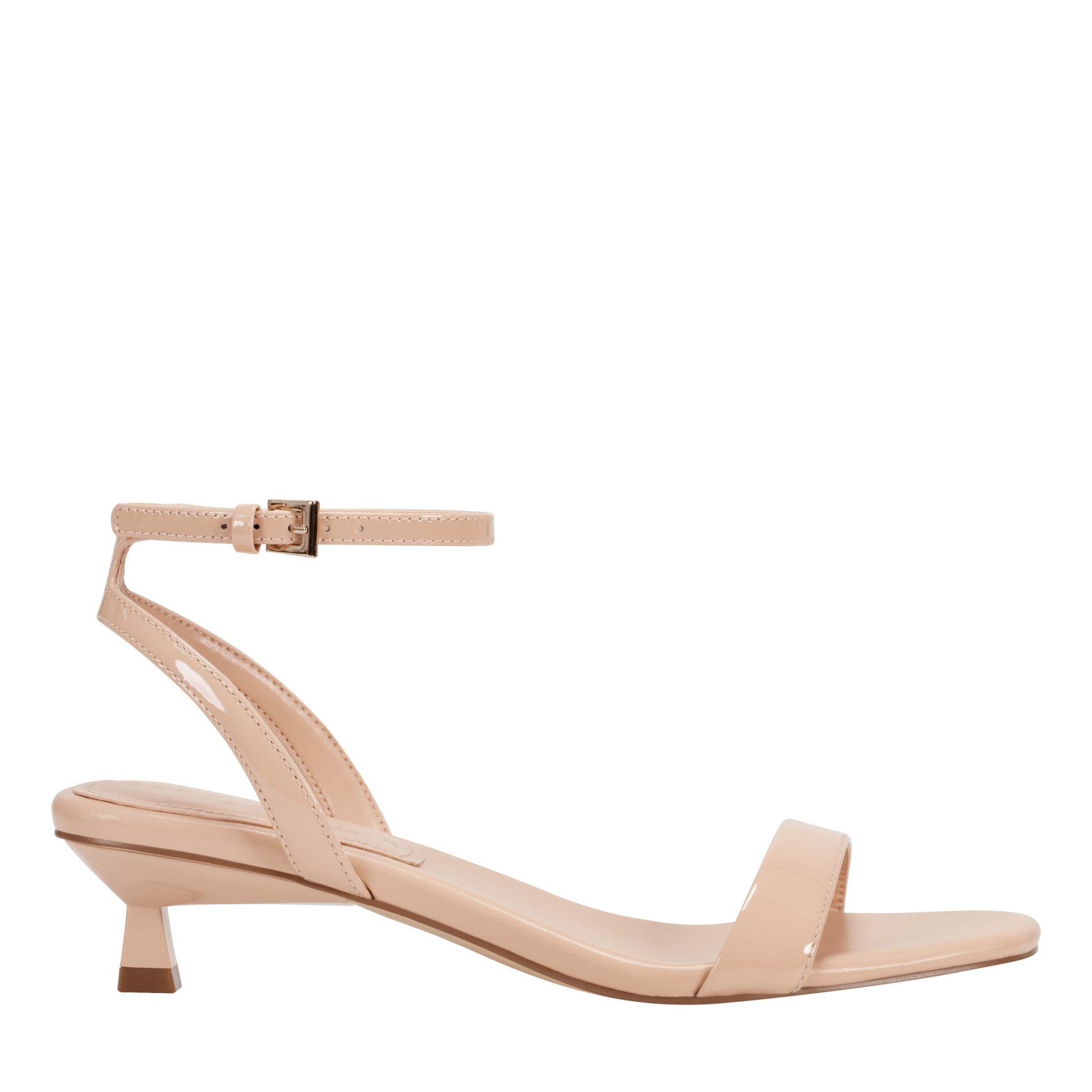 Alona Ankle Strap Sandal - Natural Patent Leather / Marc Fisher For Sale