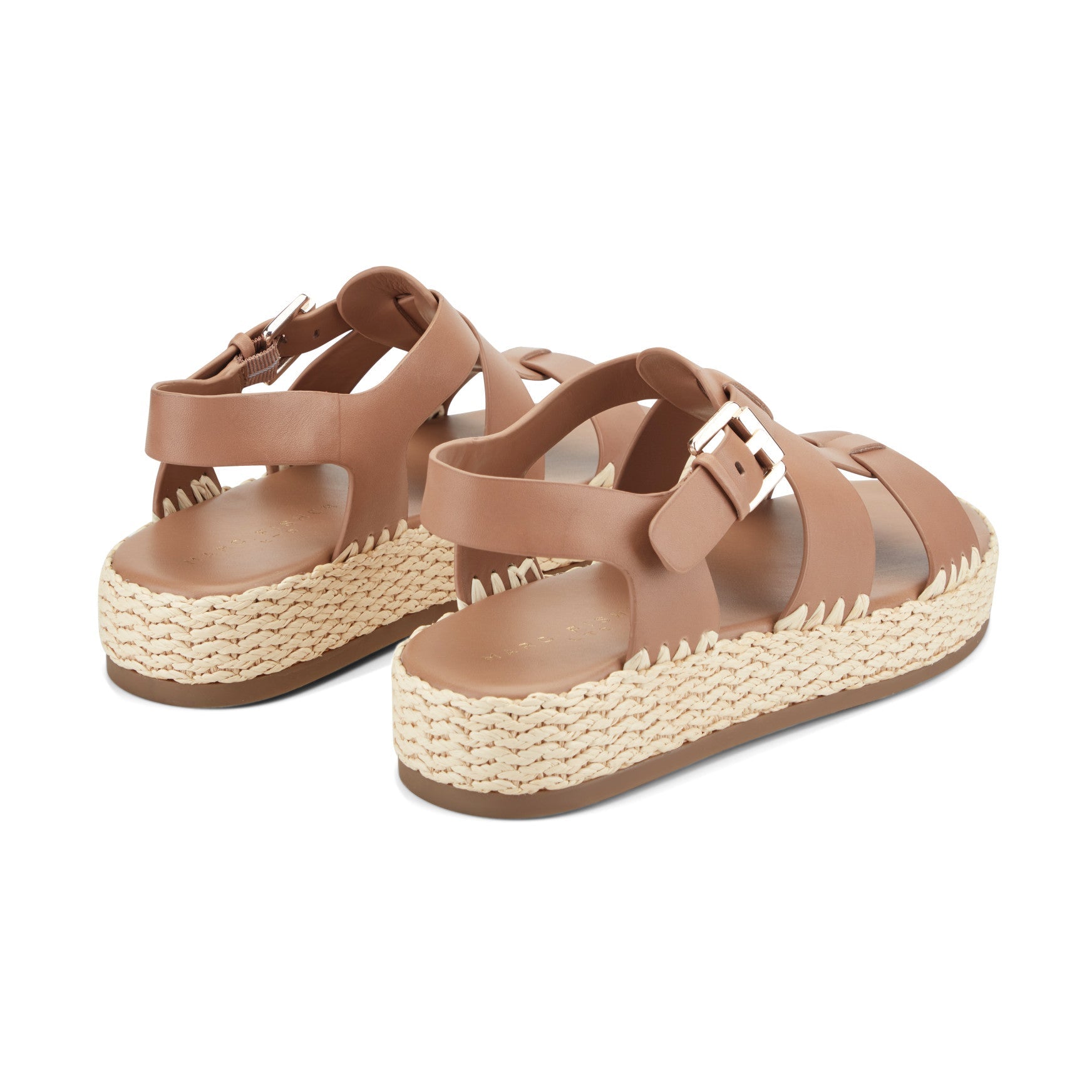 Elissa Espadrille Sandal - Brown Leather / Marc Fisher Outlet