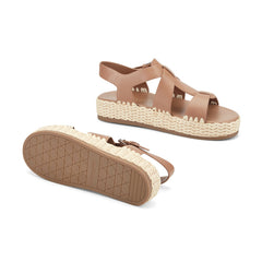 Elissa Espadrille Sandal - Brown Leather / Marc Fisher Outlet