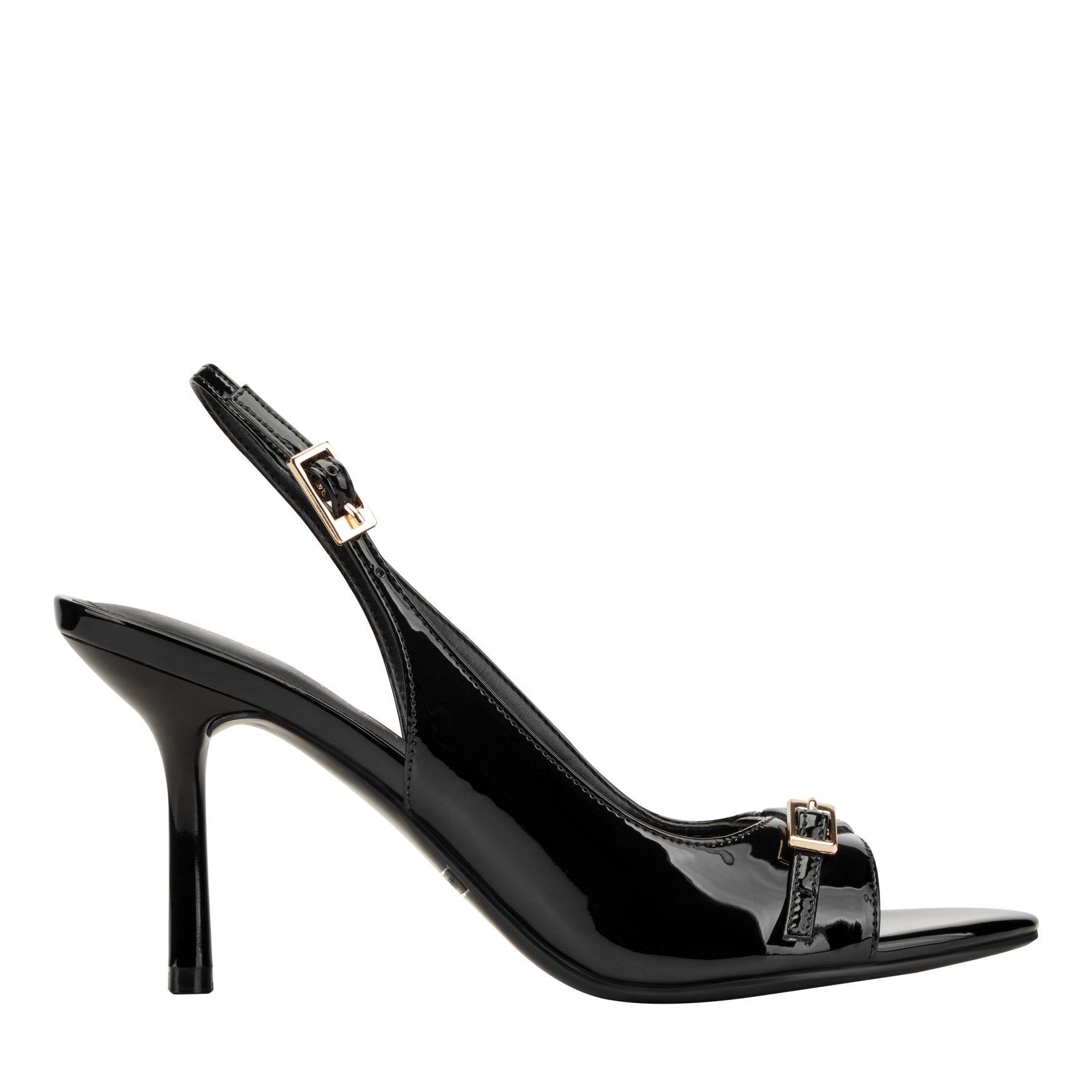 Paza Peep Toe Pump - Black Patent / Marc Fisher Online