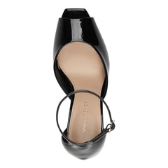 Veni Peep Toe Pump - Black Patent / Marc Fisher For Sale