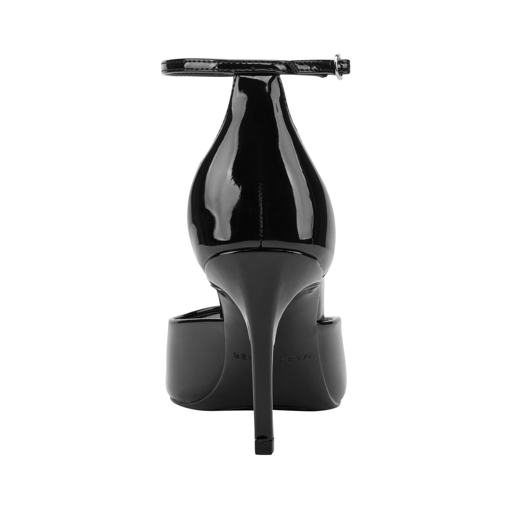Veni Peep Toe Pump - Black Patent / Marc Fisher For Sale