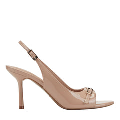 Paza Peep Toe Pump - Natural Patent / Marc Fisher Outlet