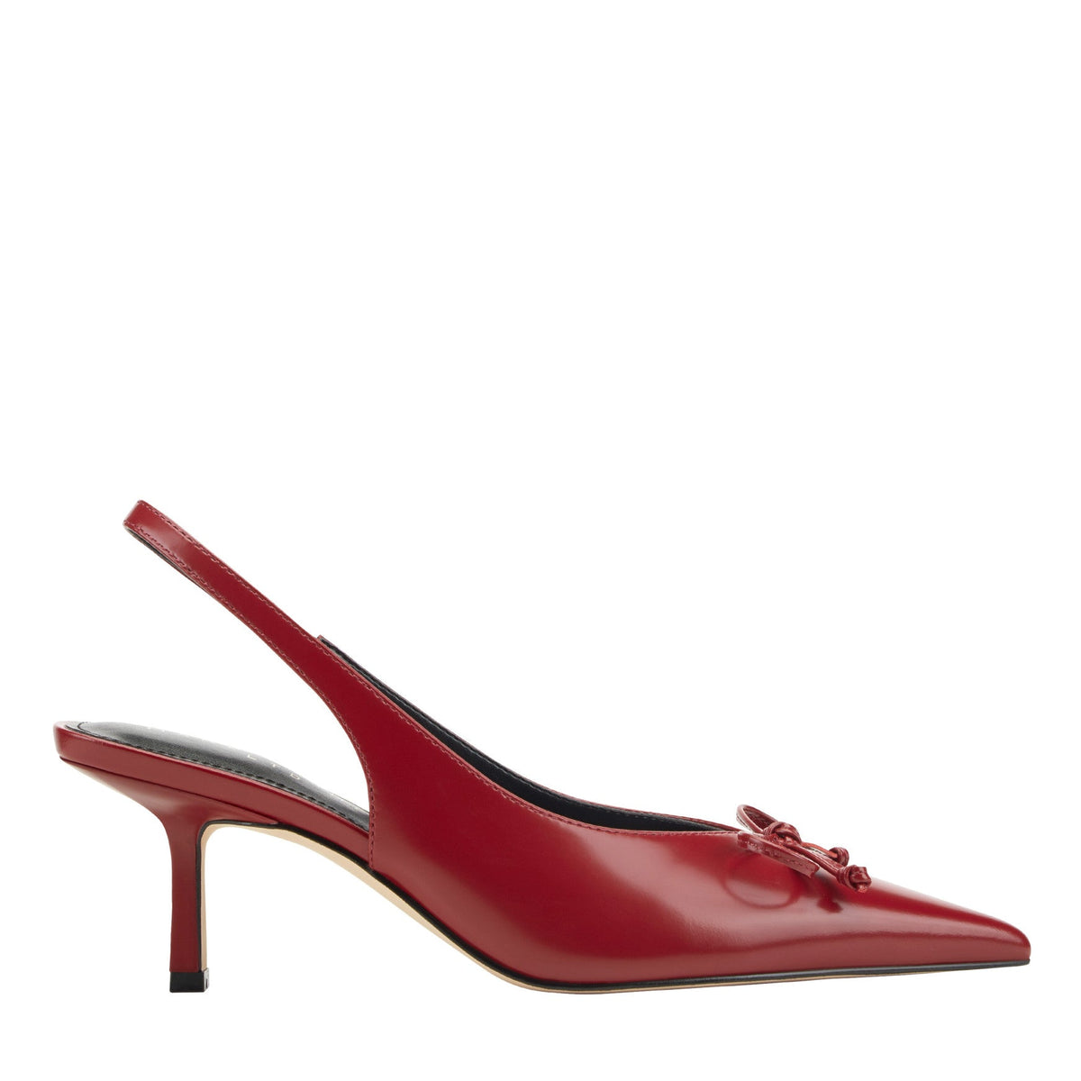 Gretel Leather Bow Slingback Pump - Red Leather / Marc Fisher Discount