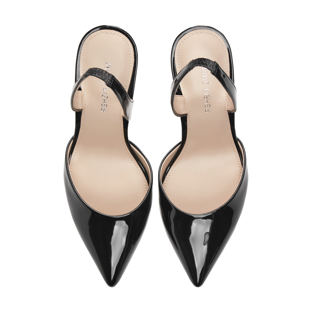 Hadya Slingback Pump - Black Patent / Marc Fisher For Sale