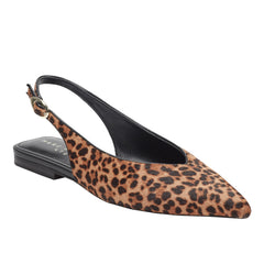 Gabra Leather Slingback Flat - Leopard Printed Pony Hair / Marc Fisher On Sale