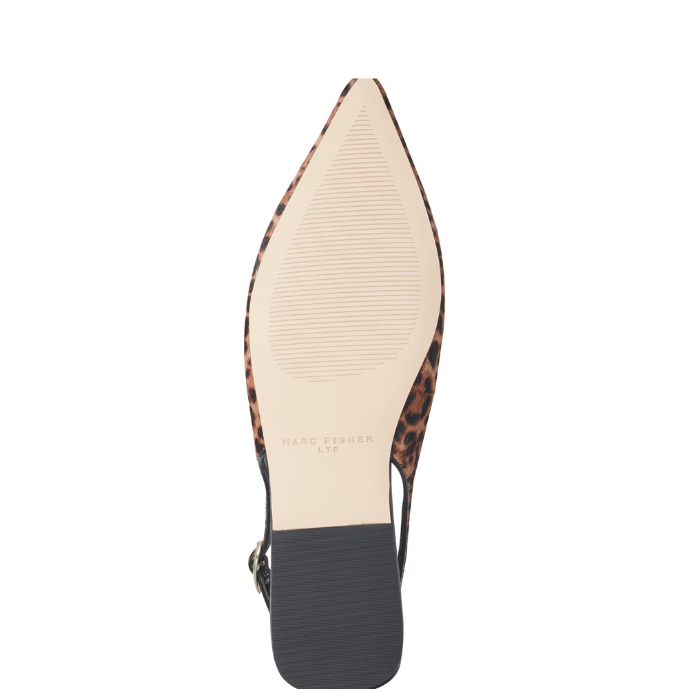 Gabra Leather Slingback Flat - Leopard Printed Pony Hair / Marc Fisher On Sale