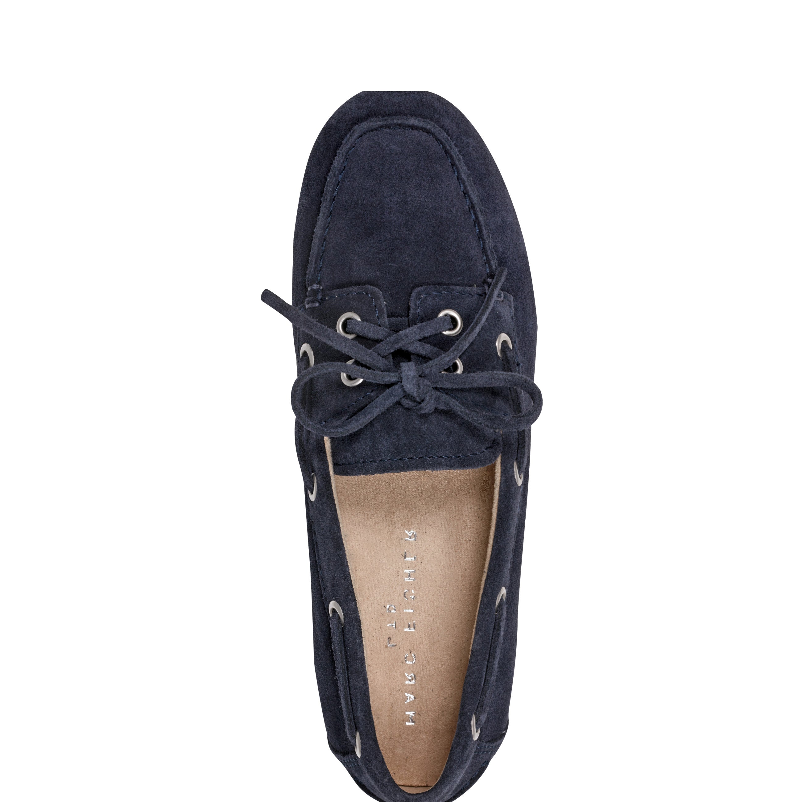 Uleena Leather Boat Shoe - Navy Suede / Marc Fisher Discount