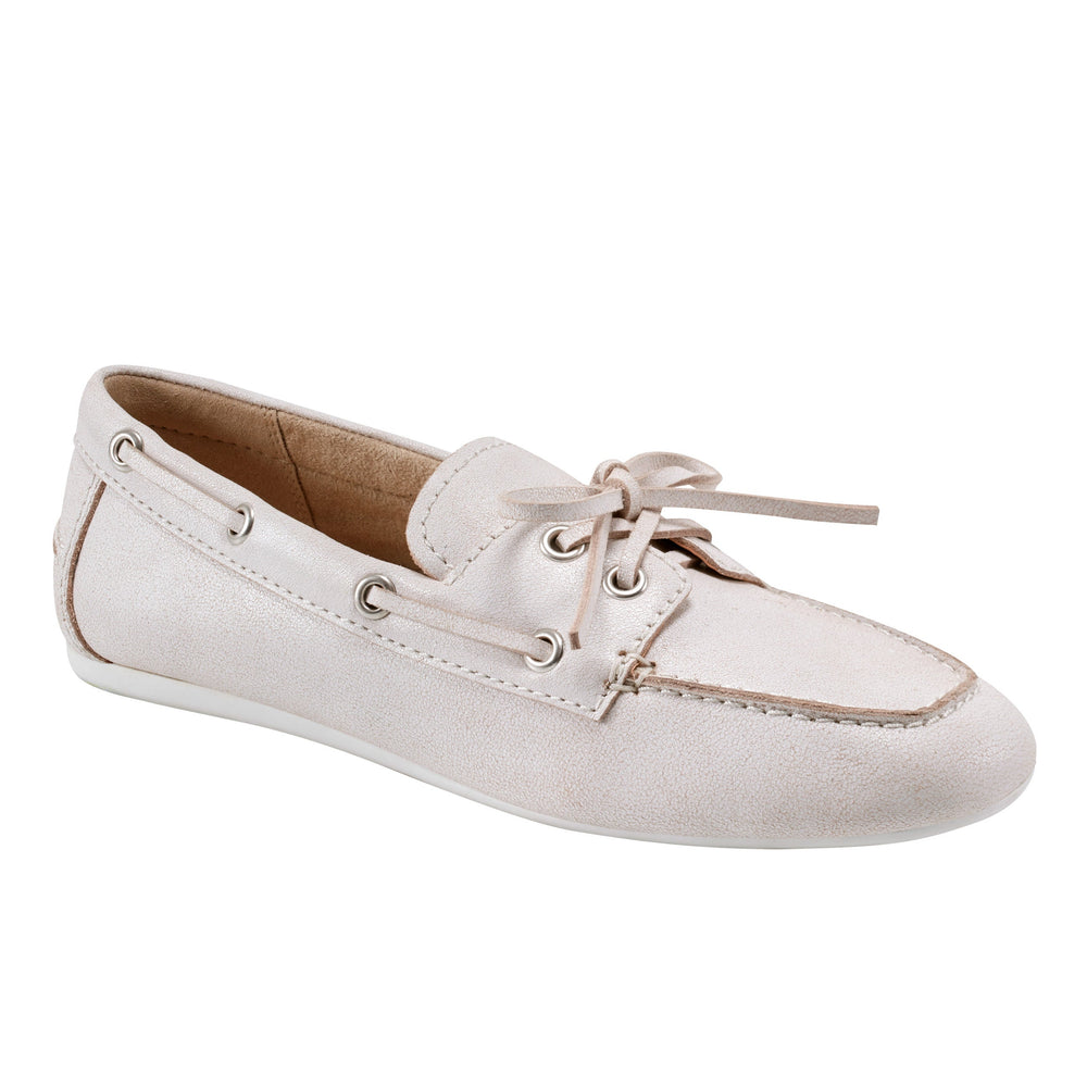 Uleena Leather Boat Shoe - Light Natural Leather / Marc Fisher Online