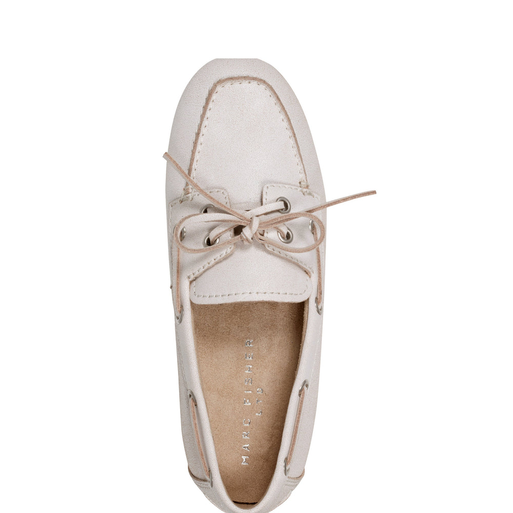 Uleena Leather Boat Shoe - Light Natural Leather / Marc Fisher Online