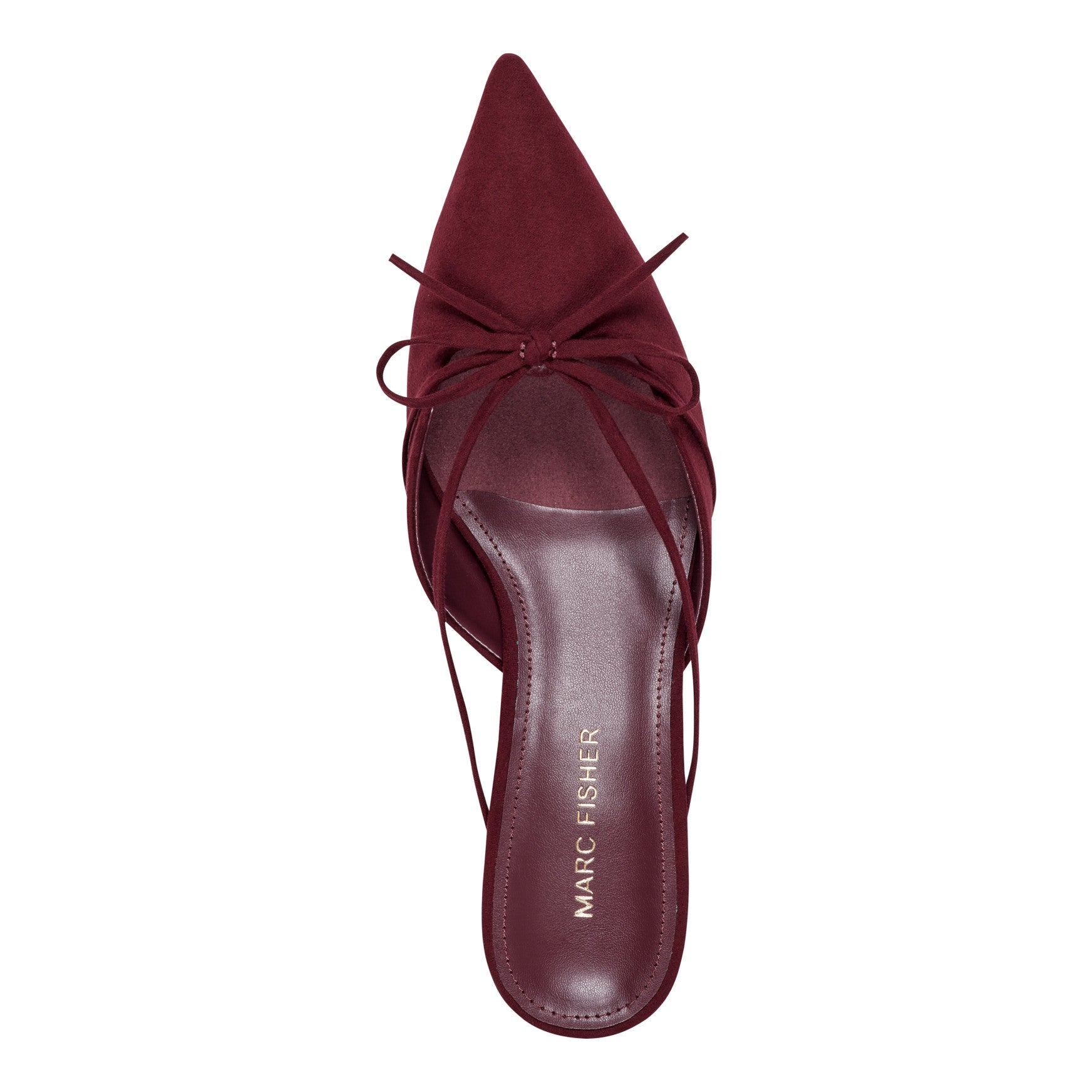 Florin Kitten Heel Mule - Dark Red / Marc Fisher For Sale