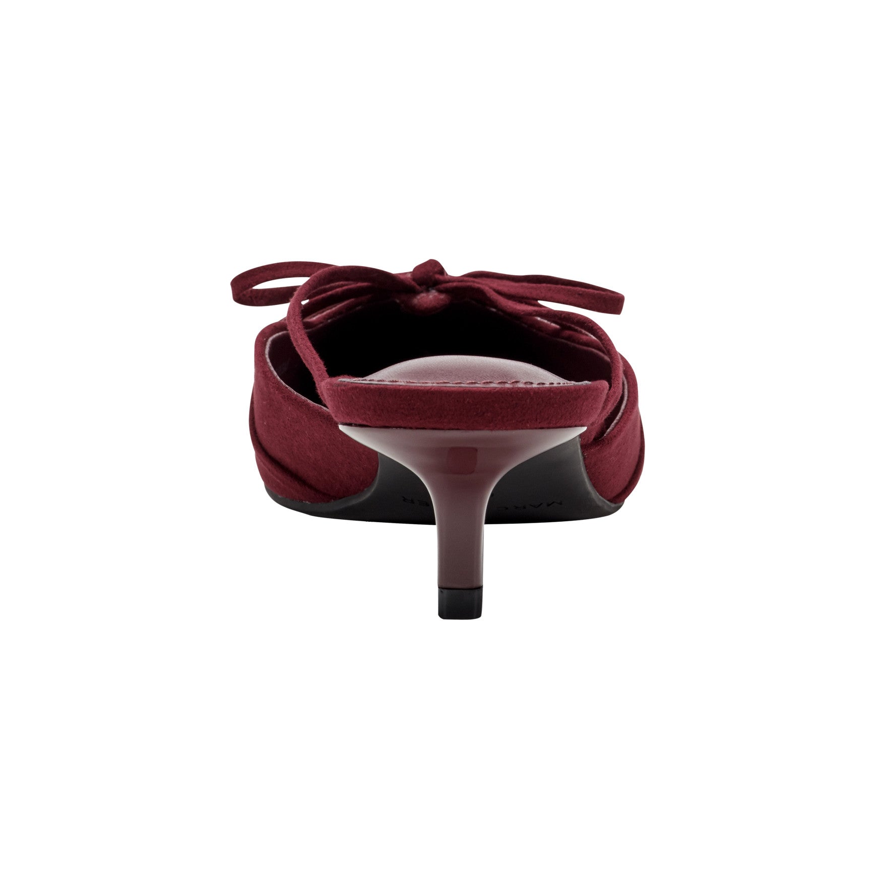 Florin Kitten Heel Mule - Dark Red / Marc Fisher For Sale