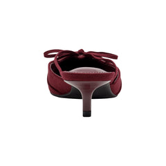 Florin Kitten Heel Mule - Dark Red / Marc Fisher For Sale