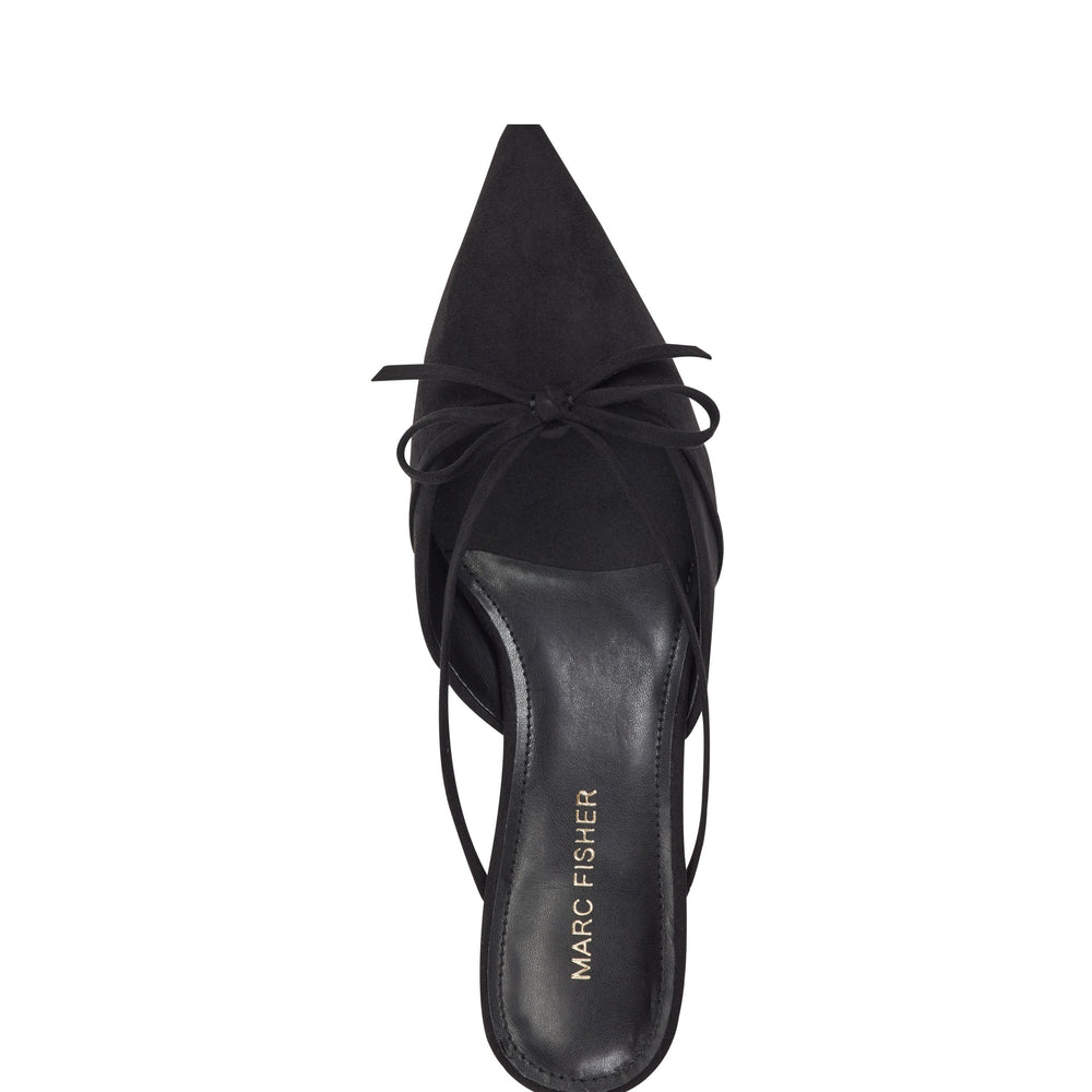 Florin Kitten Heel Mule - Black / Marc Fisher Sale