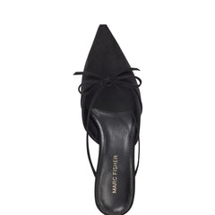 Florin Kitten Heel Mule - Black / Marc Fisher Sale