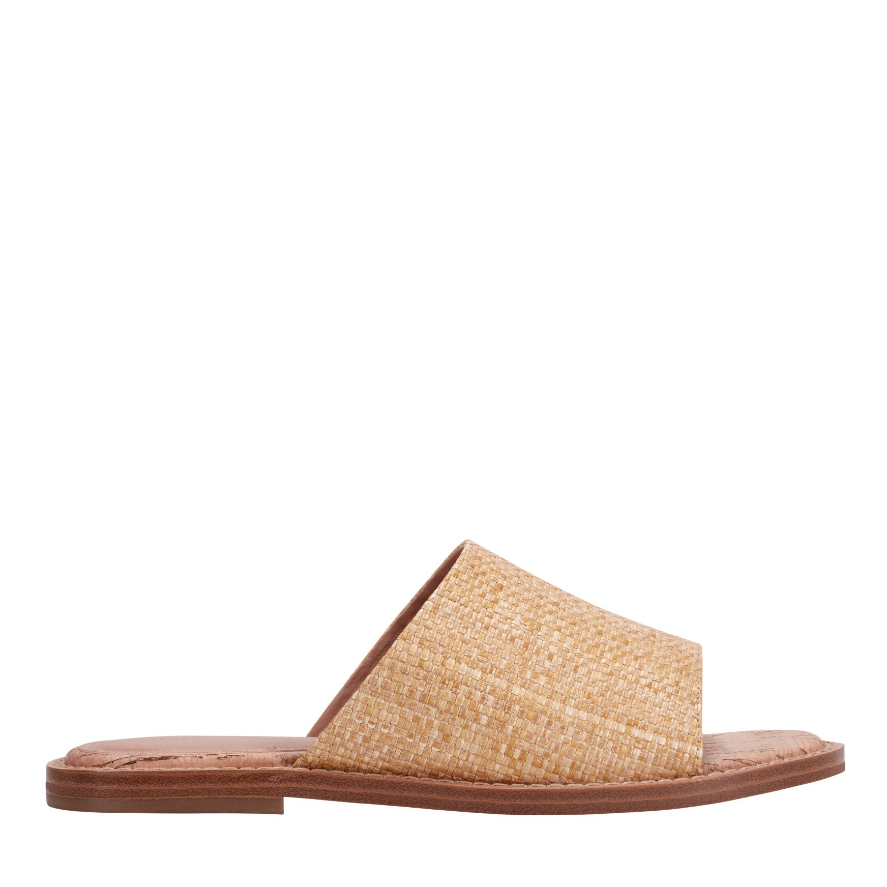 Grayce Flat Slide Sandal - Natural Raffia / Marc Fisher Outlet