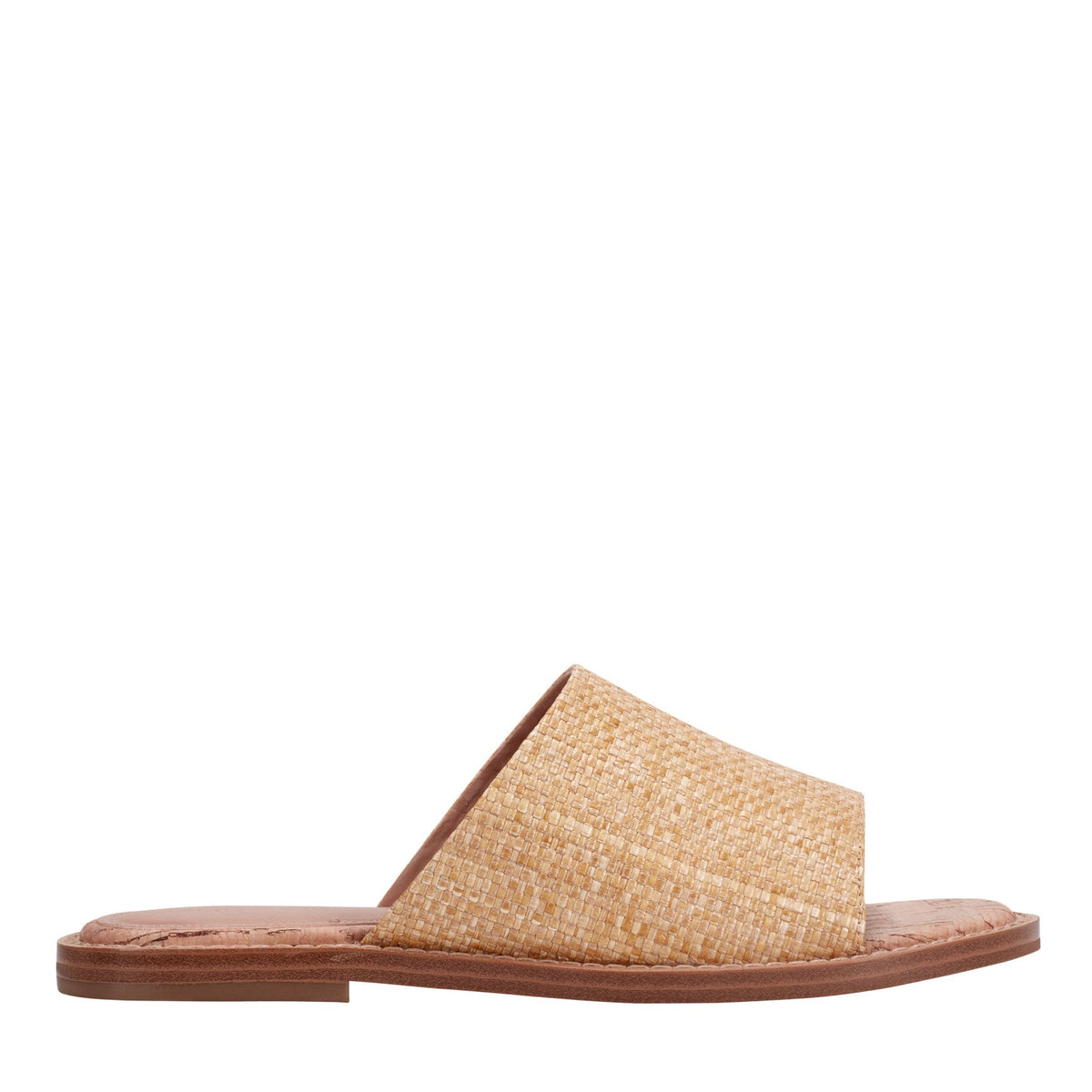 Grayce Flat Slide Sandal - Natural Raffia / Marc Fisher Outlet