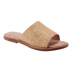 Grayce Flat Slide Sandal - Natural Raffia / Marc Fisher Outlet