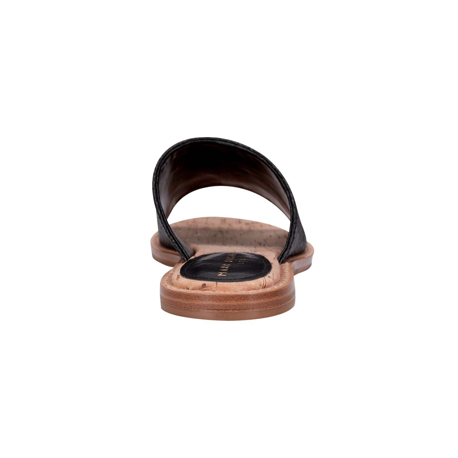 Grayce Flat Slide Sandal - Black Raffia / Marc Fisher US