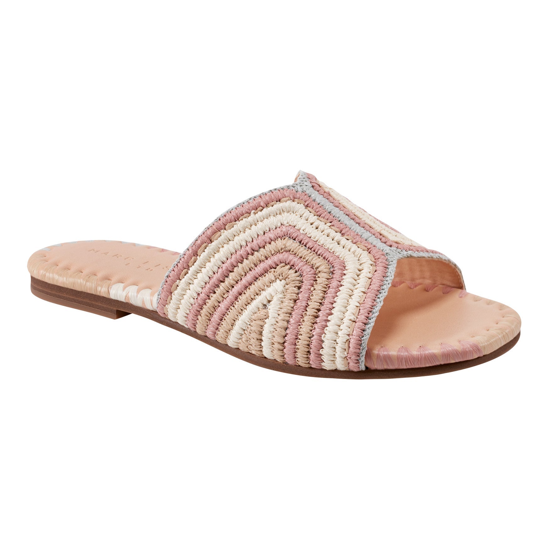 Nottie Flat Slide Sandal - Pink Multi / Marc Fisher Discount