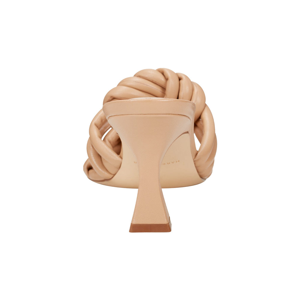 Dru Knotted Leather Slide Sandal - Natural Leather / Marc Fisher Outlet