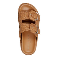 Auggie Woven Leather Footbed Sandal - Natural Leather / Marc Fisher For Sale