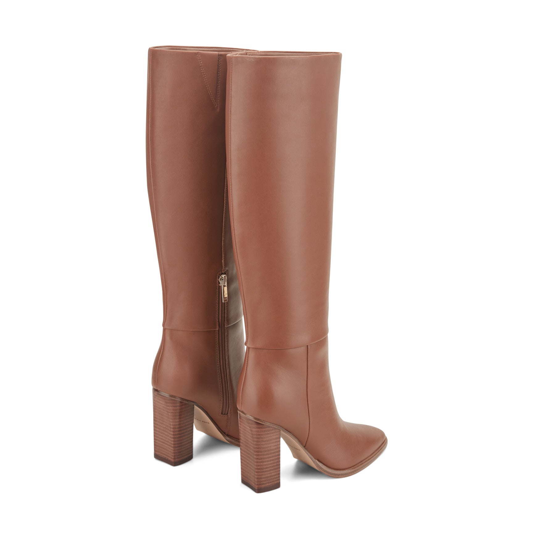 Lannie Dress Leather Boot - Medium Natural Leather / Marc Fisher Outlet