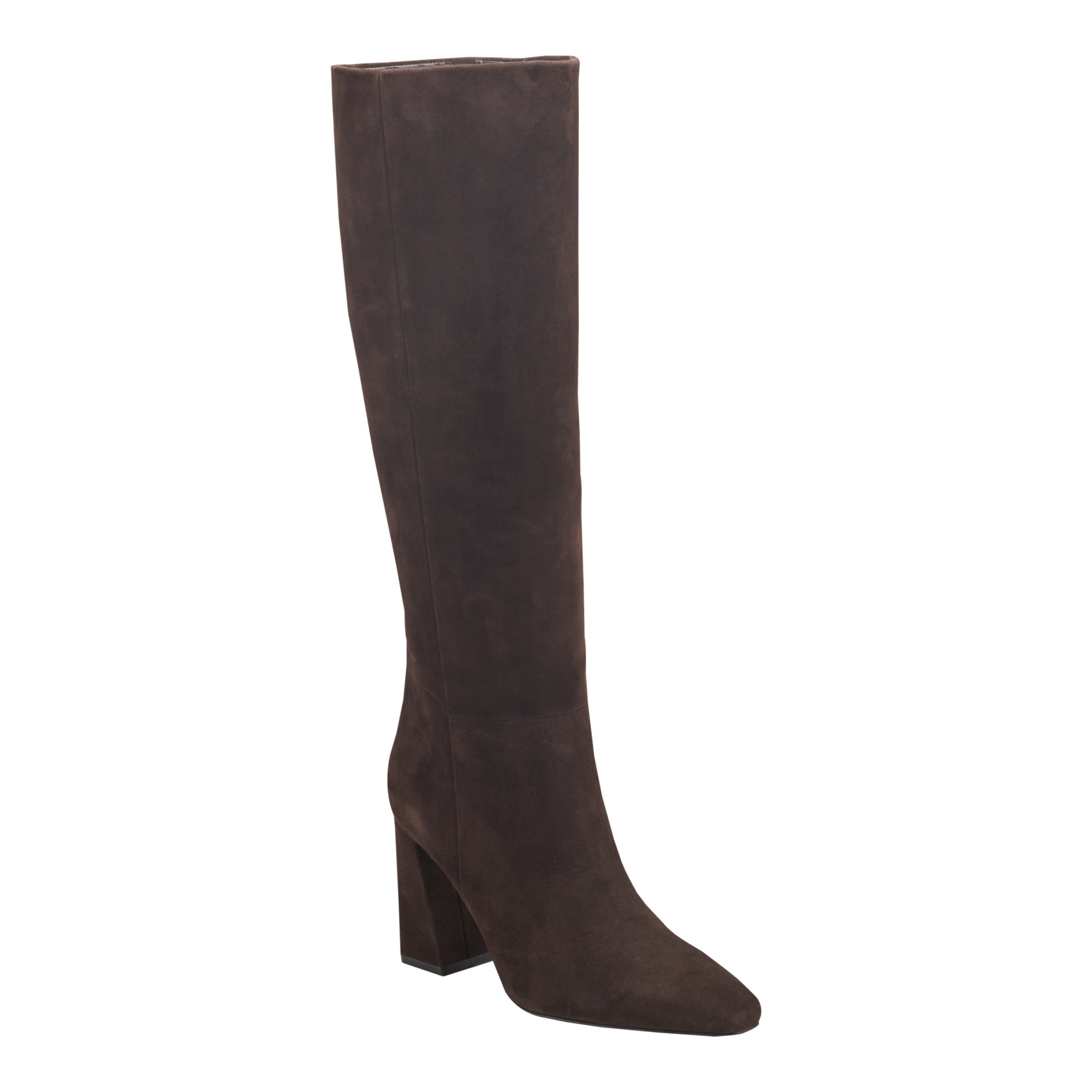 Yarli Leather Boot - Dark Brown Suede / Marc Fisher On Sale