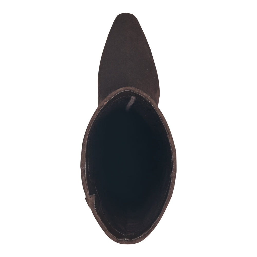 Yarli Leather Boot - Dark Brown Suede / Marc Fisher On Sale