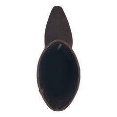 Yarli Leather Boot - Dark Brown Suede / Marc Fisher On Sale