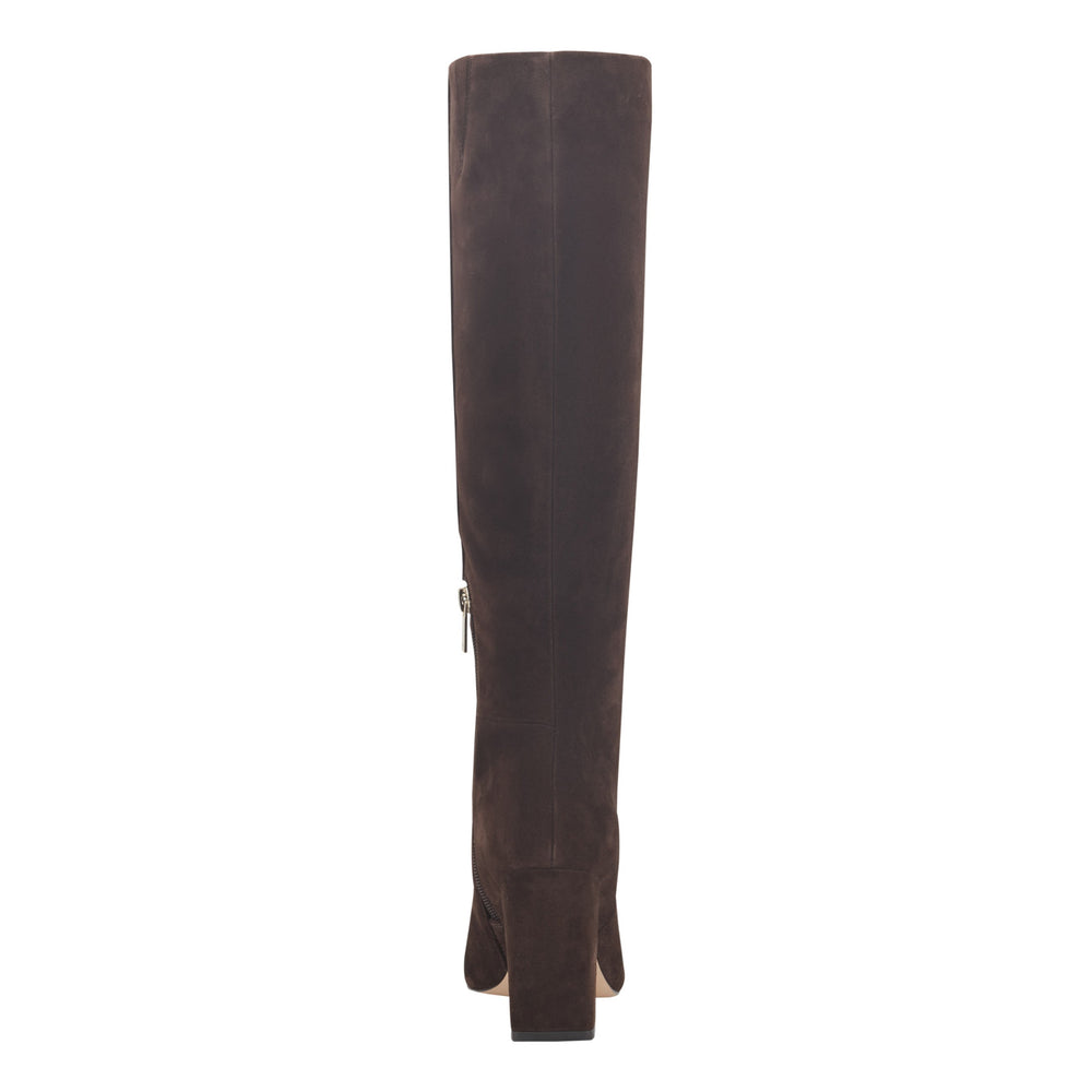 Yarli Leather Boot - Dark Brown Suede / Marc Fisher On Sale