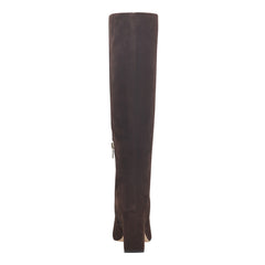 Yarli Leather Boot - Dark Brown Suede / Marc Fisher On Sale