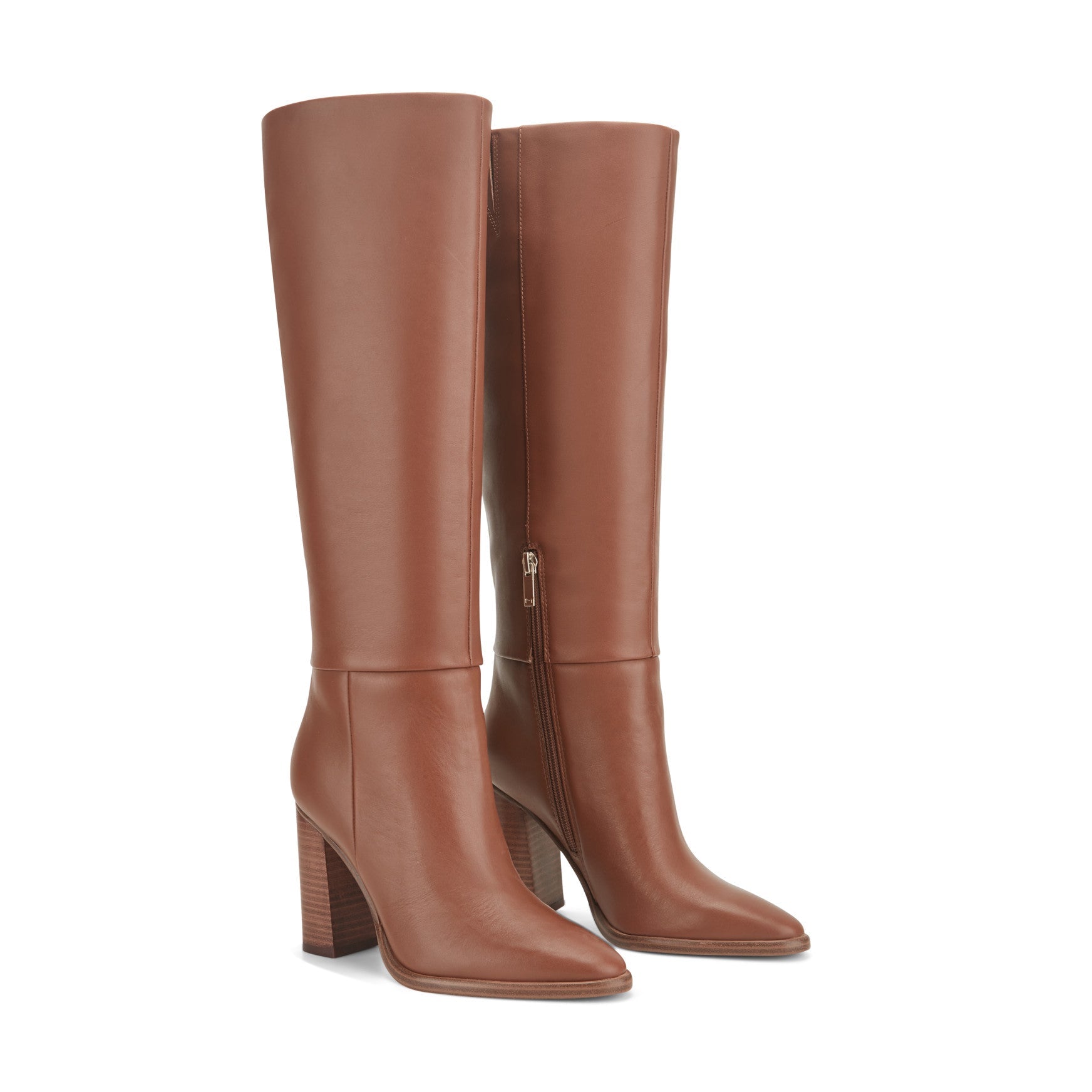 Lannie Wide Calf Dress Leather Boot - Medium Natural Leather / Marc Fisher Discount