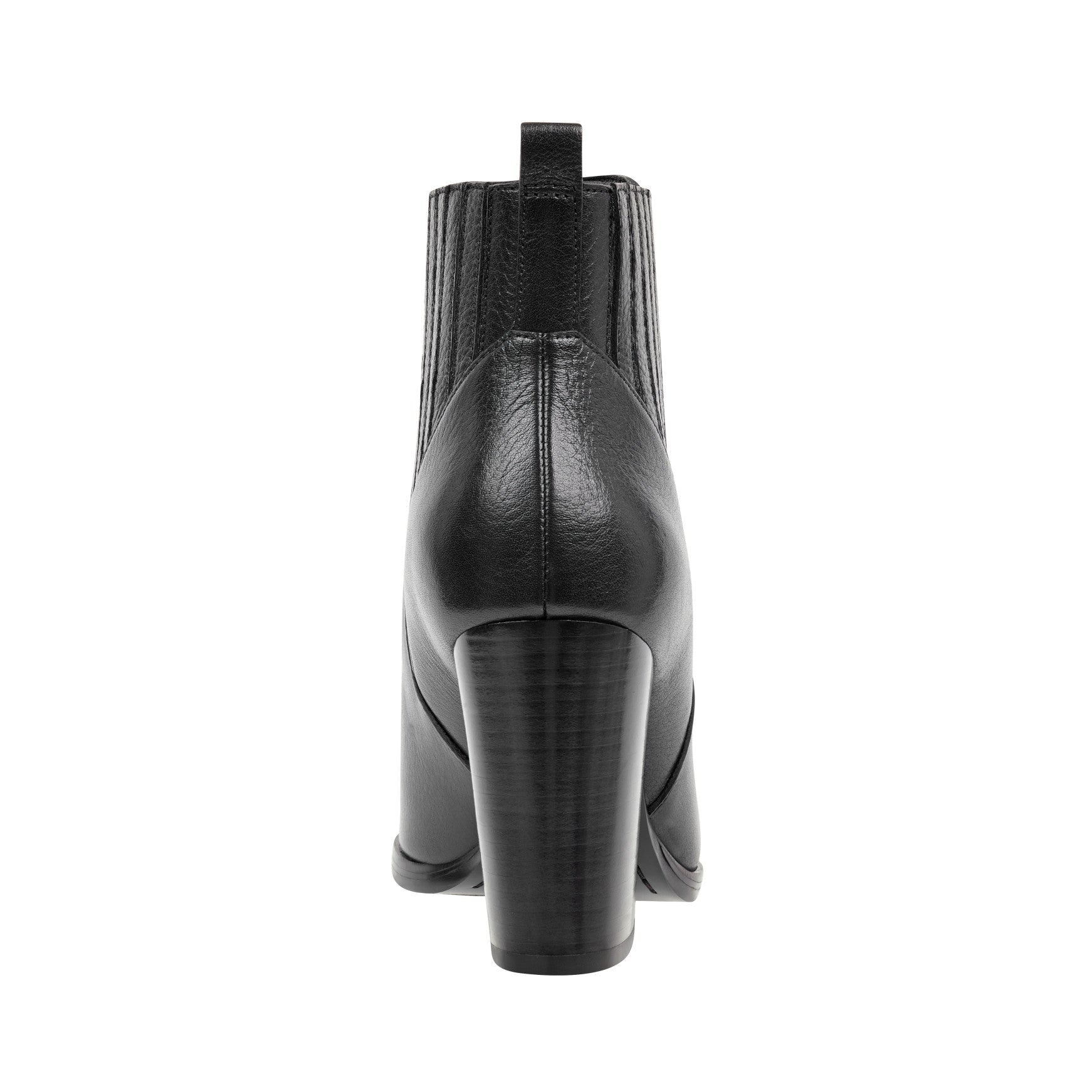 Alva Pointy Toe Leather Bootie - Black Leather / Marc Fisher Online