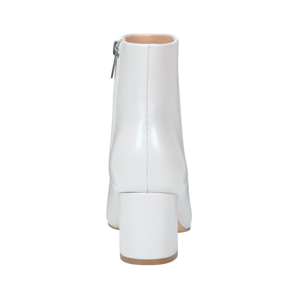 Jarli Pointy Leather Ankle Bootie - Ivory Leather / Marc Fisher Outlet