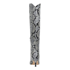 Quinnie Dress Leather Boot - Snake Printed Leather / Marc Fisher US