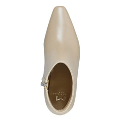 Yanara Heeled Leather Bootie - Natural Leather / Marc Fisher On Sale