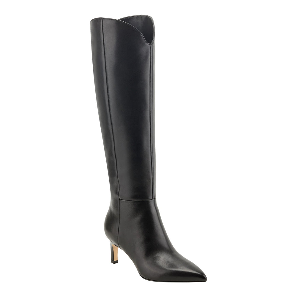 Quinnie Dress Leather Boot - Black Leather / Marc Fisher Online