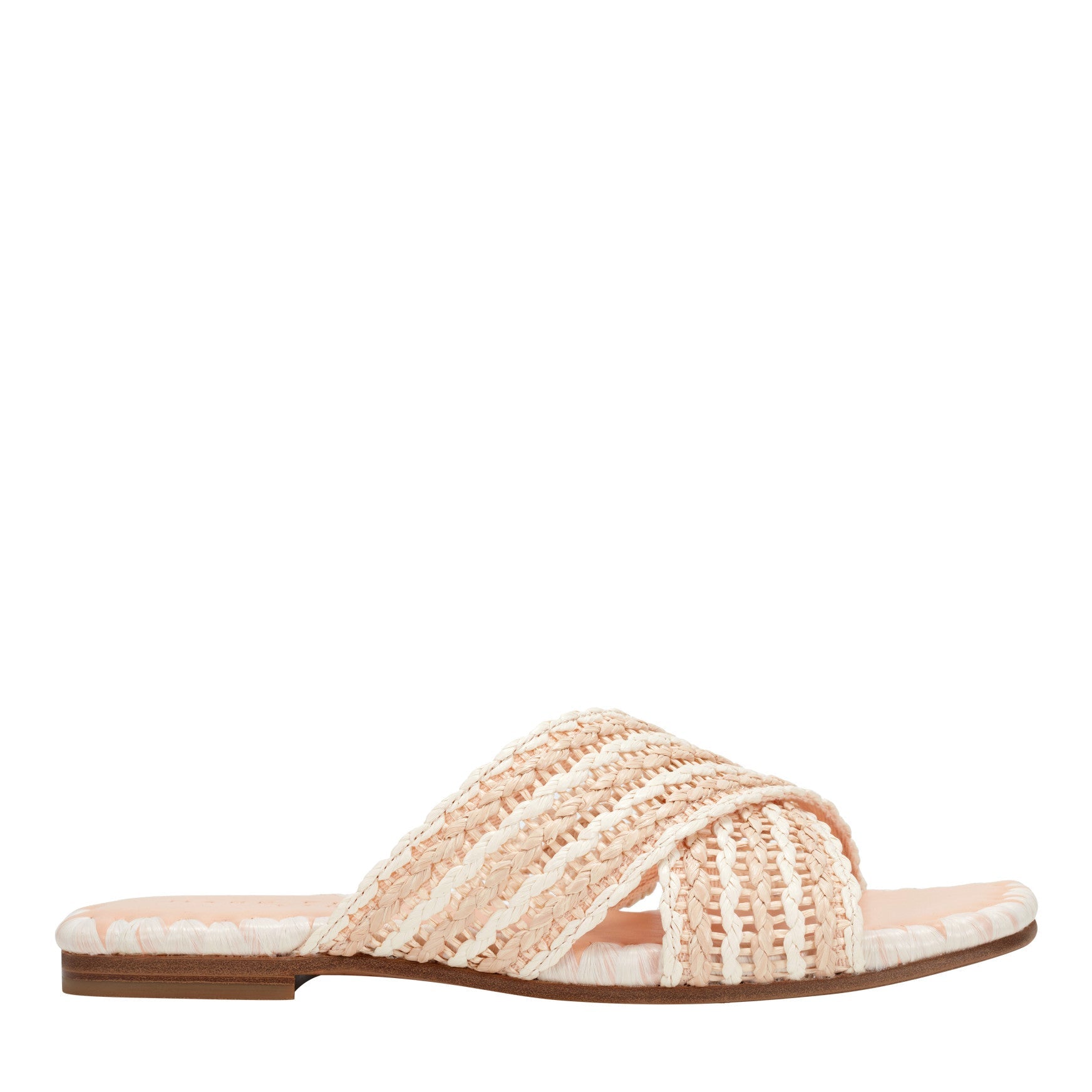 Nylie Flat Sandal - Natural/White / Marc Fisher On Sale
