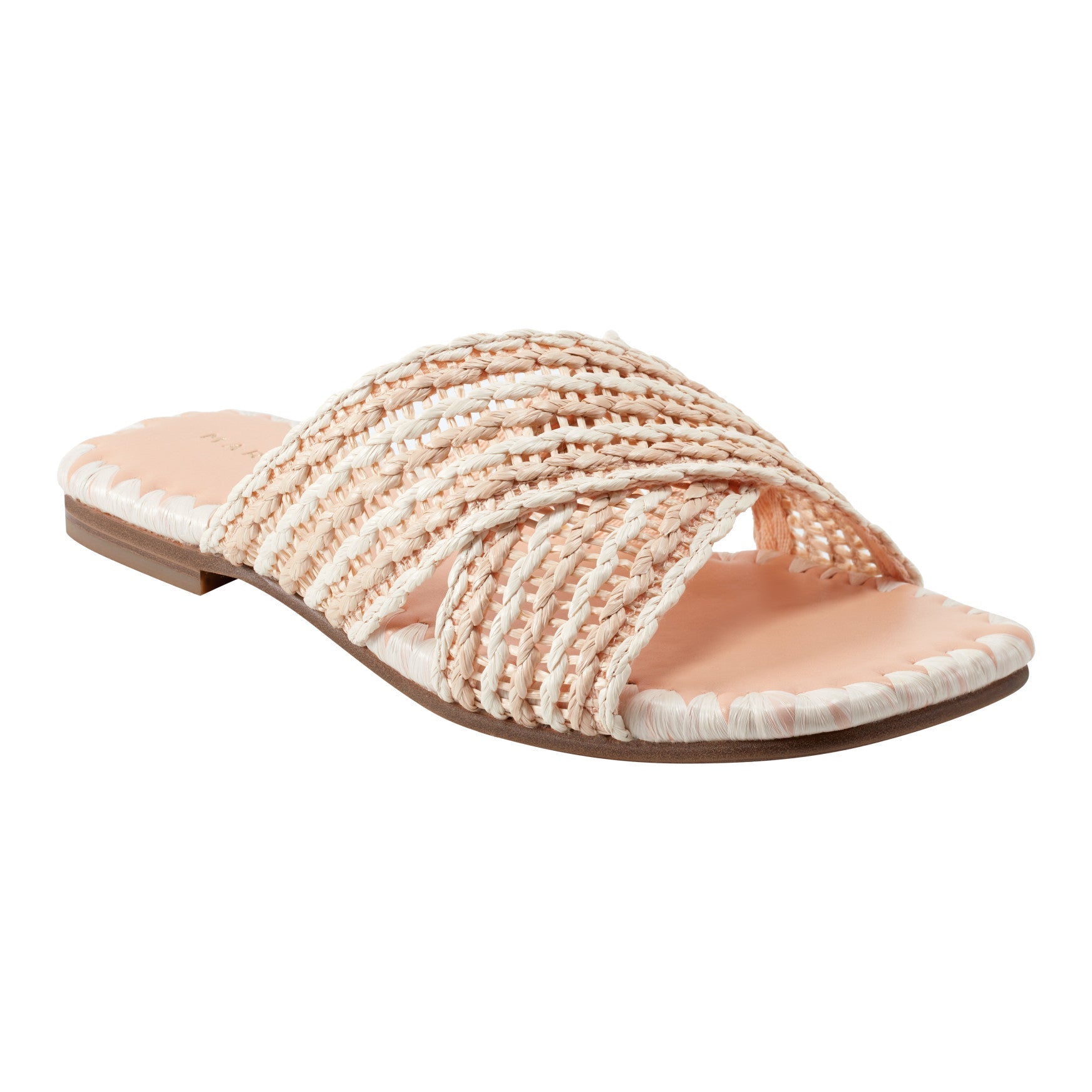 Nylie Flat Sandal - Natural/White / Marc Fisher On Sale