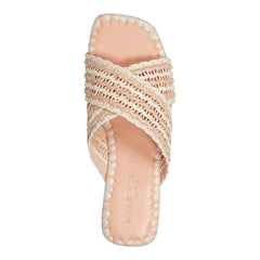 Nylie Flat Sandal - Natural/White / Marc Fisher On Sale